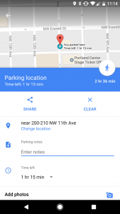 Google Maps Parking Location2