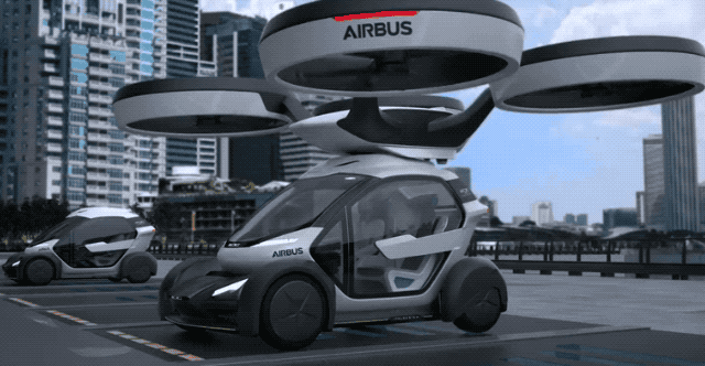 airbus popup drone car 00