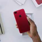 red iphone 7 unbox ed in youtube 03