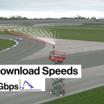 verizon ericsson 5g spped test in a speed car 03
