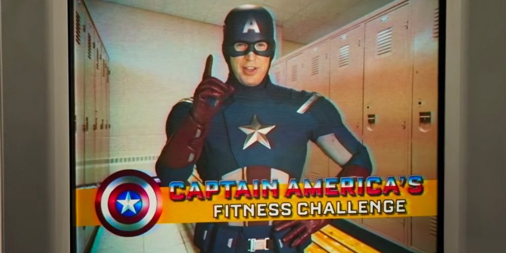 Captain Americas Fitness Challenge in Spider Man Homecoming