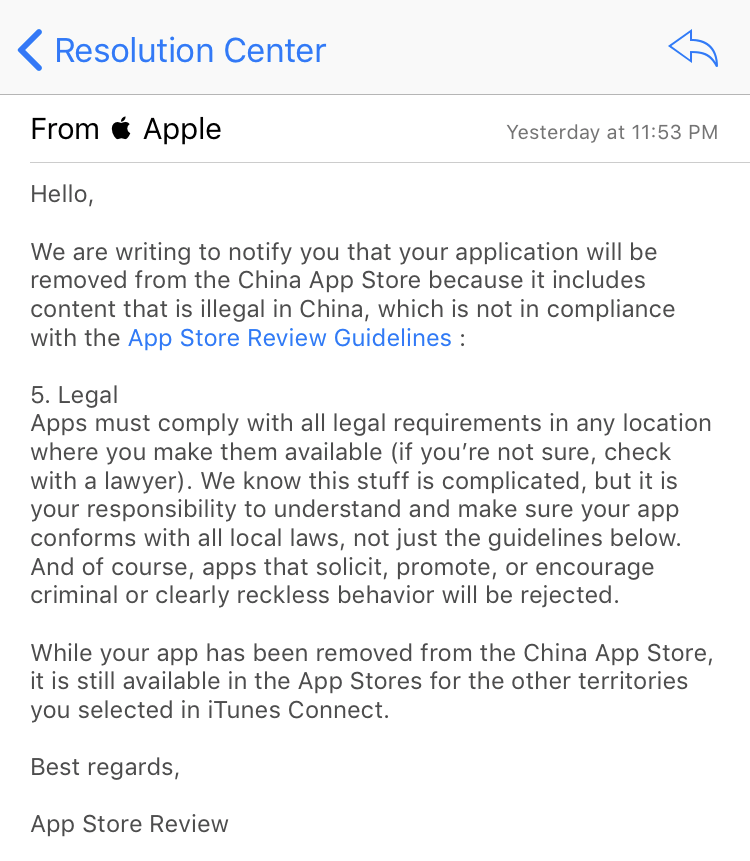 china app store removes all vpn app 01