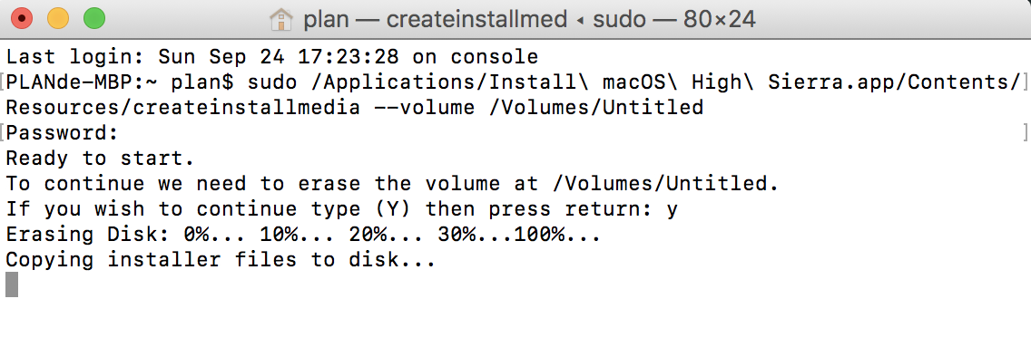 create usb drive macos high sierra installer 09 e1506420510182