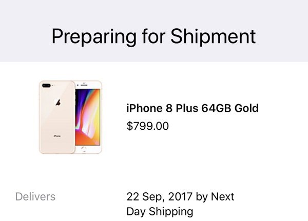 iphone 8 is preparing for shipment 01