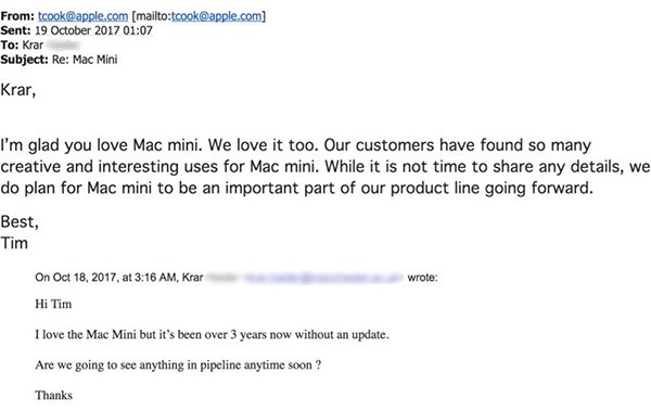 tim cook response why mac mini have no update for 3 yrs 01