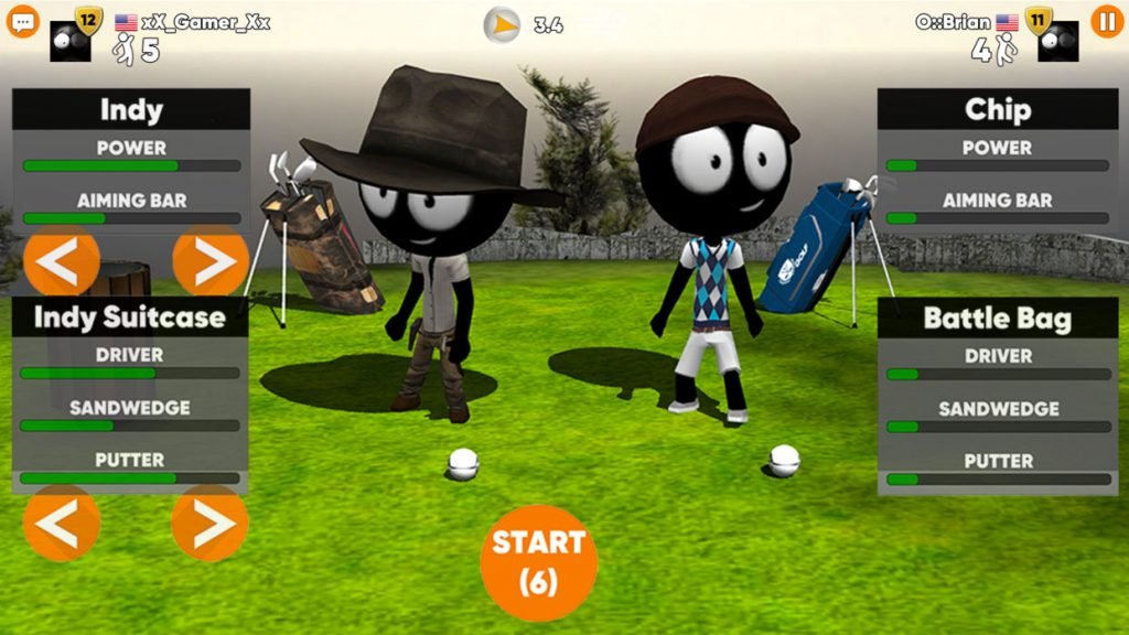 Stickman Cross Golf Battle 6