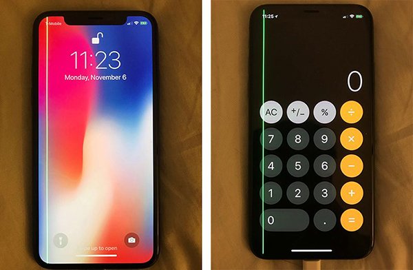 the reason of iphone x oled display green line 01