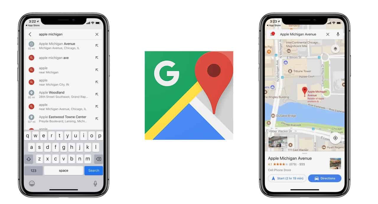 google maps for ios iphone