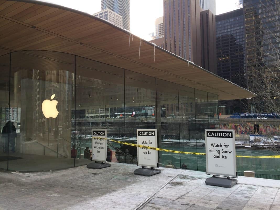 apple explain why apple store have ice 00