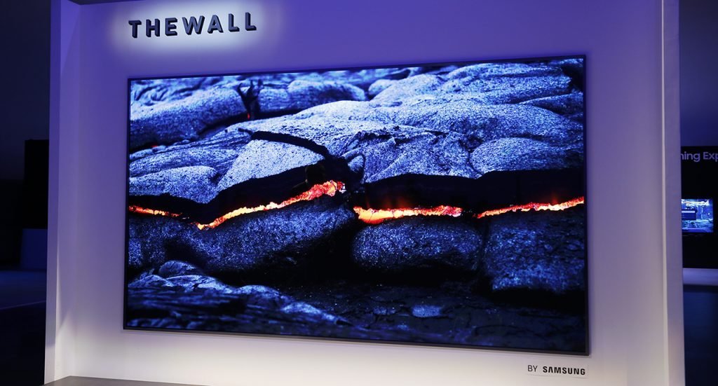 ces 2018 samsung tv the wall 00