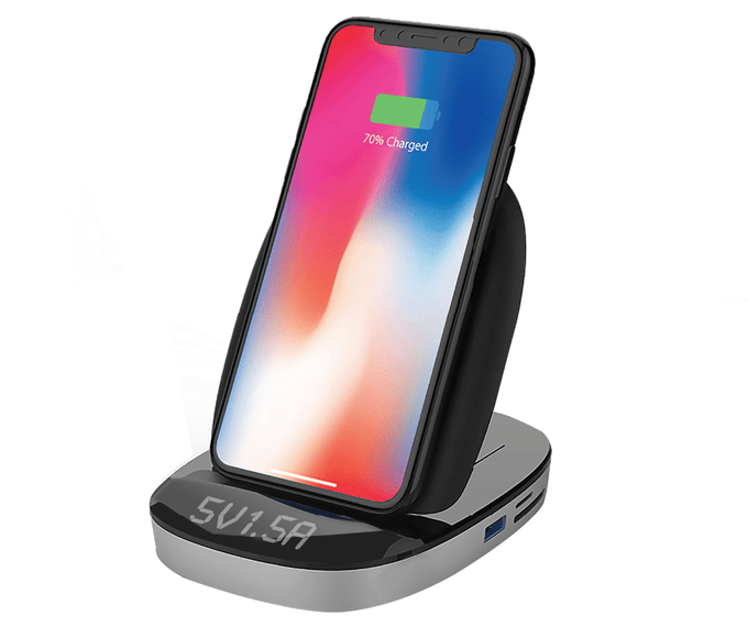 sanyo hyperdrive usb c hub with 7 5w qi wireless charger 06