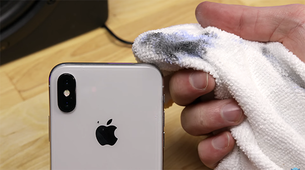 how to polish iphone x stainless steel frame 02