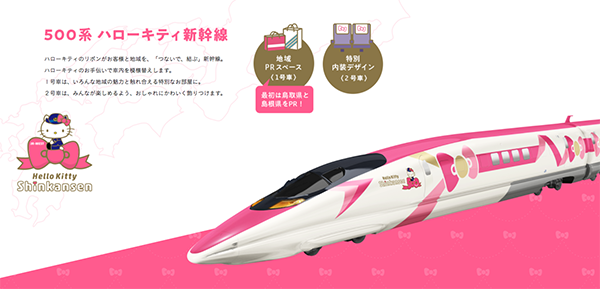 500 type eva is replaced to hello kitty shinkansen 01