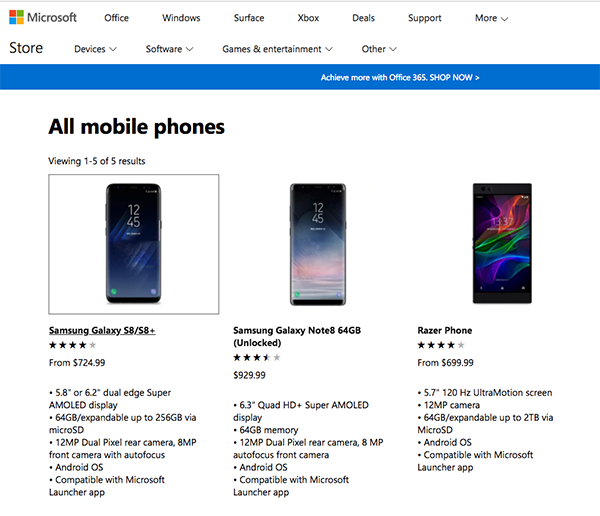 microsoft store is selling more android phone than windows phone 01