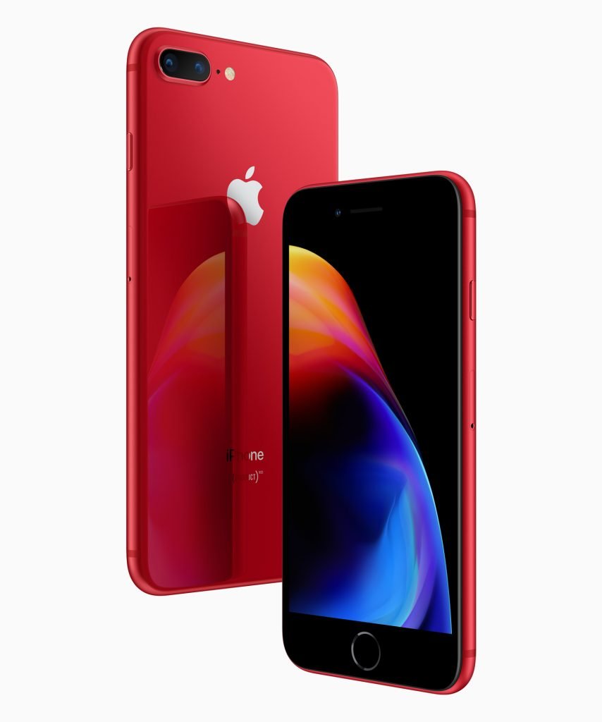 iPhone8 iPhone8PLUS PRODUCT RED front back 041018