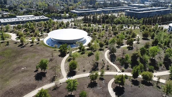 it may be the last apple park drone video before apple shot down 01