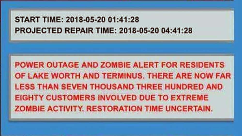 Zombie alert