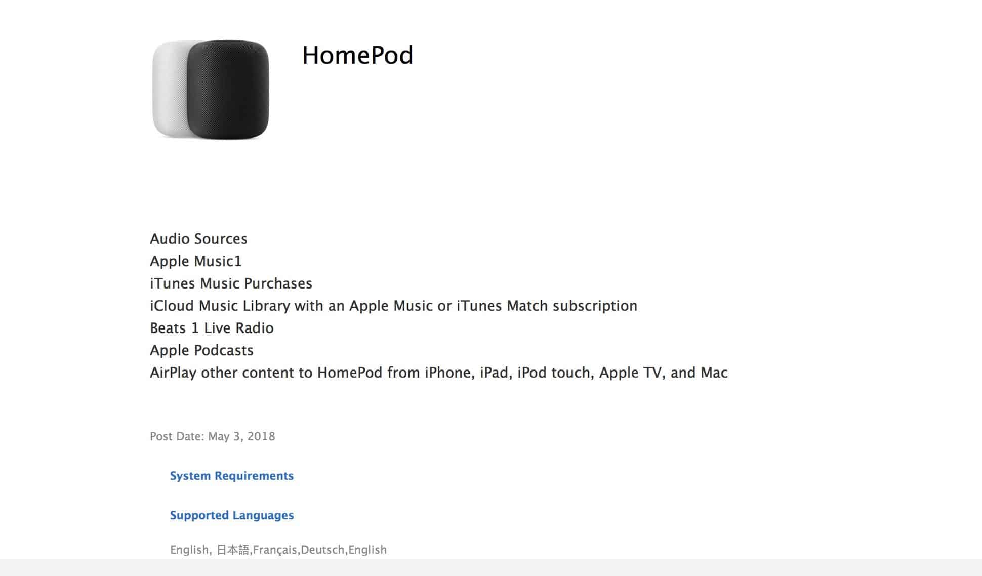 apple deleted document suggest homepod may arrive fr de jp 01