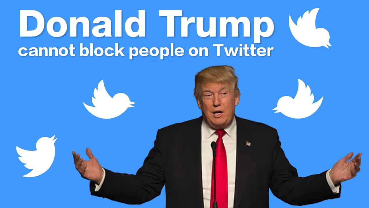 donald trump cannot block people on twitter 00