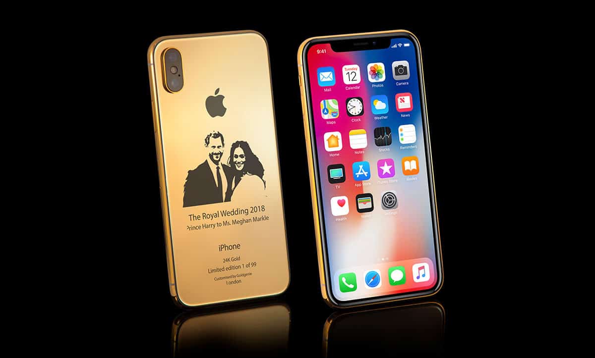 gold iphone x elite 24k gold royal wedding limited 00