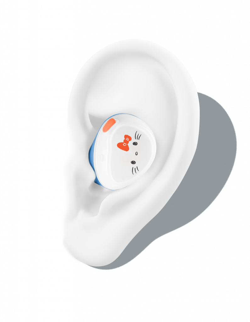 white EAR with TWS