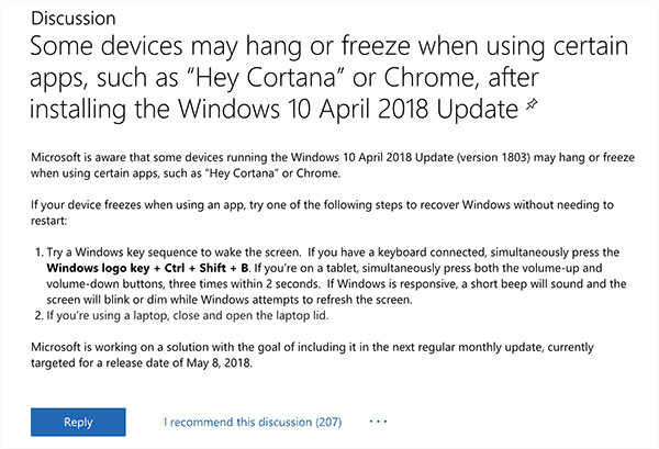 windows 10 april 2018 update is freezing chrome 02