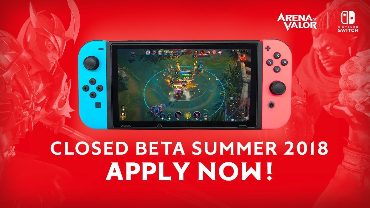arena of valor closed summer beta nintendo switch