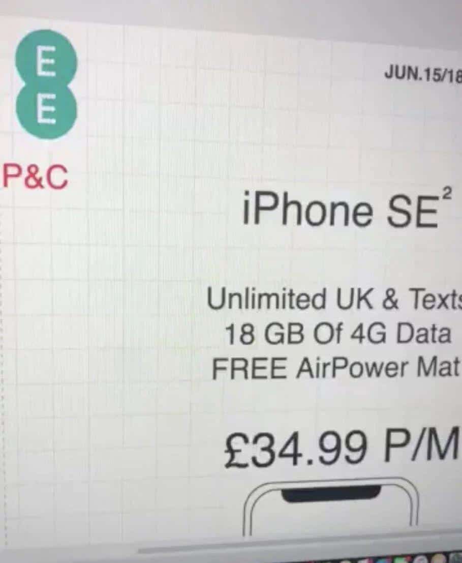 iphone se 2 in uk ee poster 01
