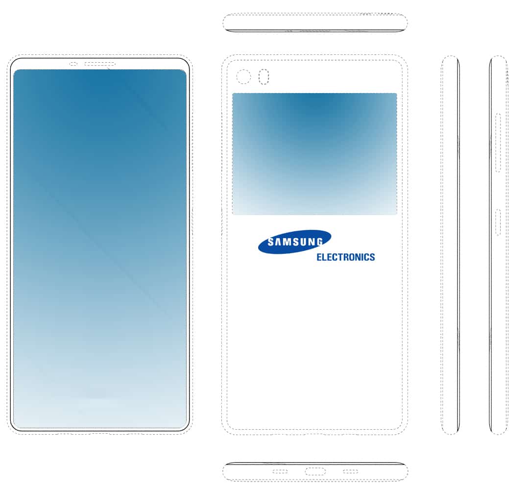 patent hints full screen display samsung phone 01