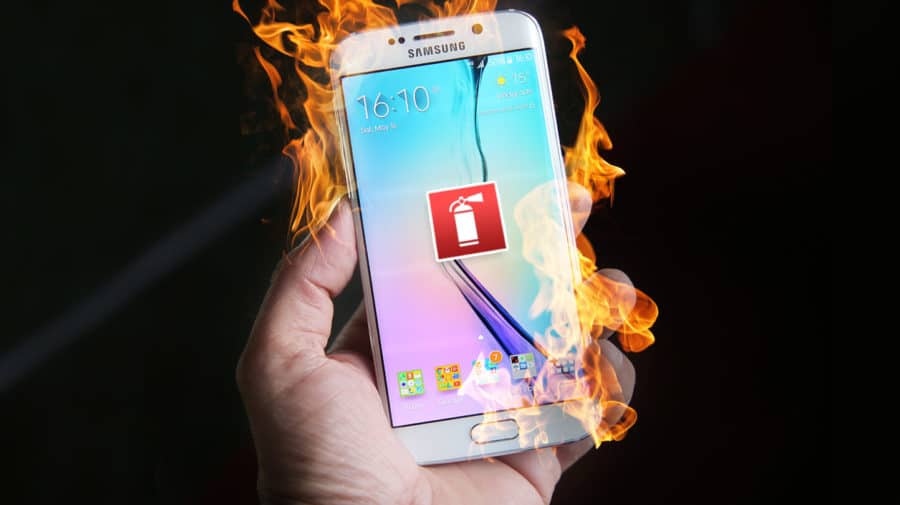Samsung Phone Fire