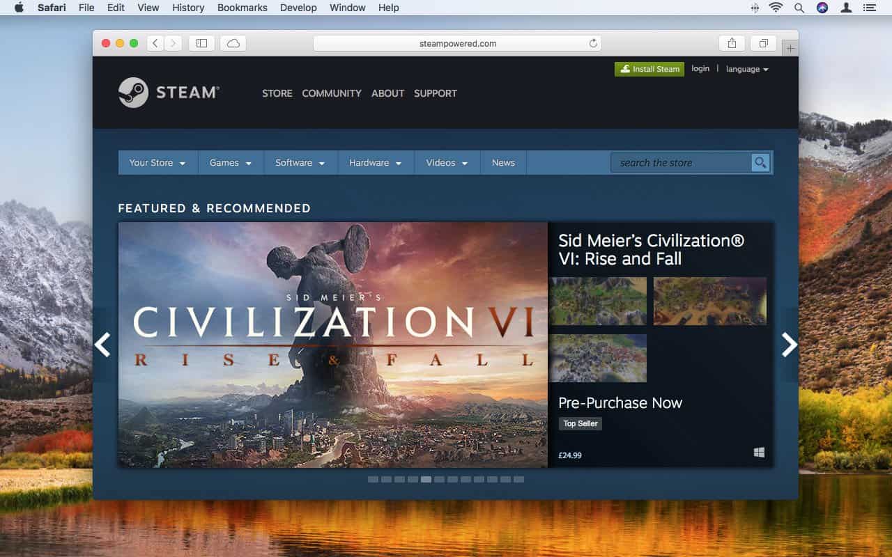 how to use steam mac 1 website 1280