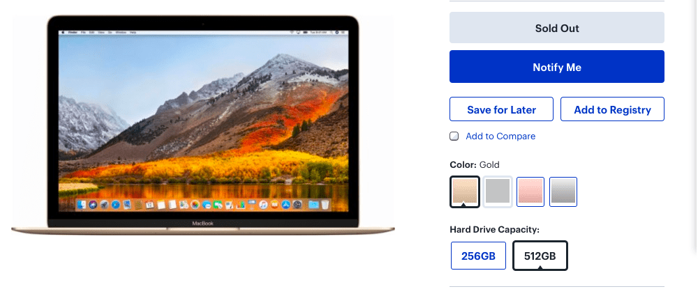 macbook sold out