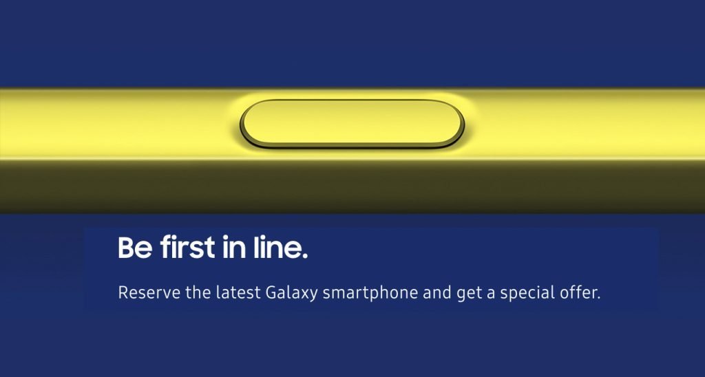 samsung galaxy note 9 be first in line 00a