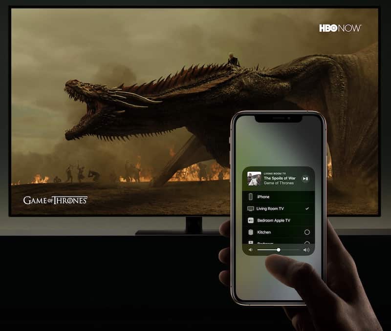 smart tv airplay game of thrones