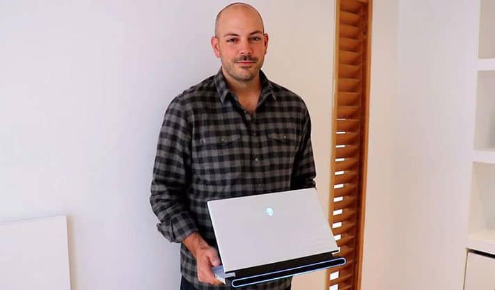 Frank Azor Dell Alienware with Alienware m15 laptop