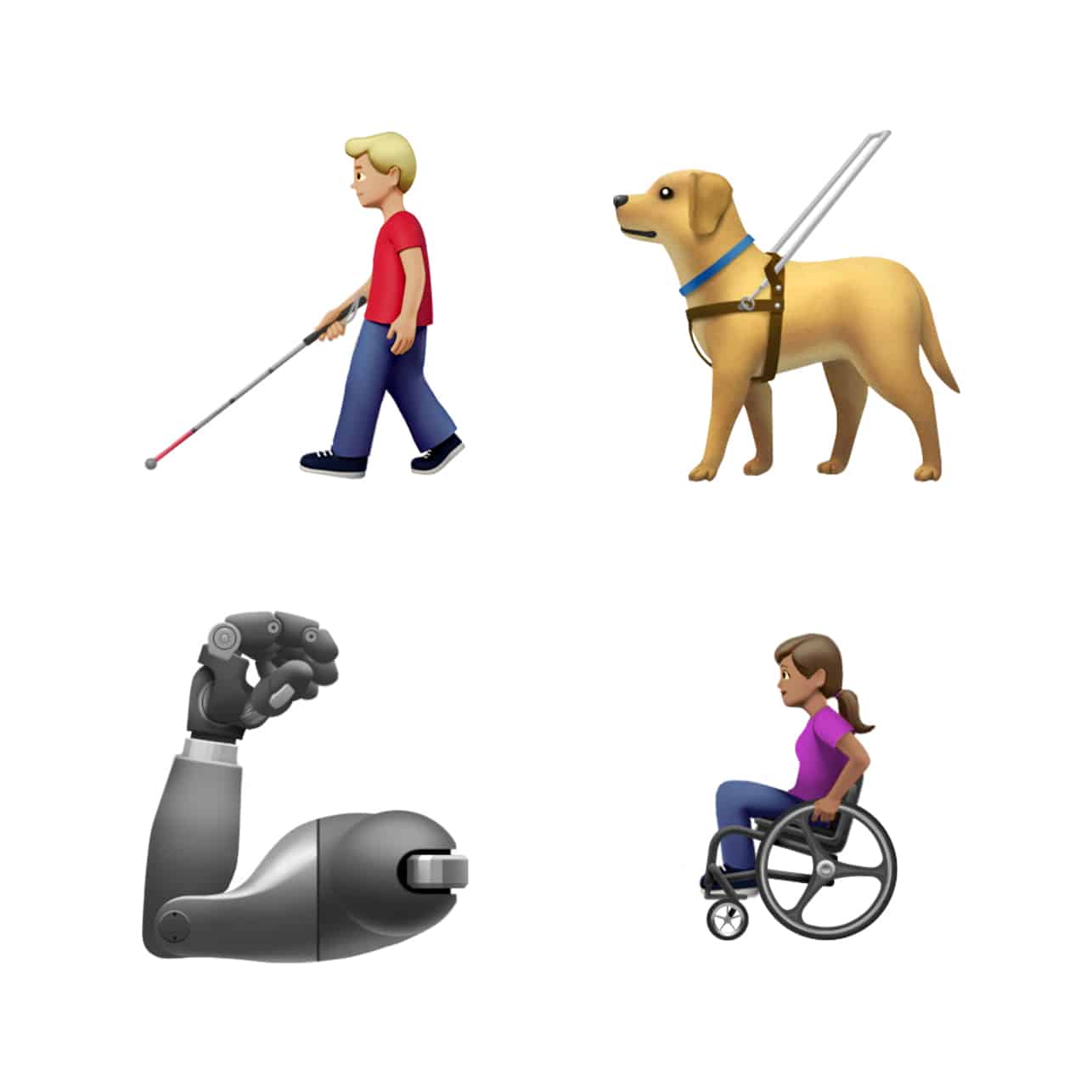 Apple Emoji Day Disability Arm Dog 071619