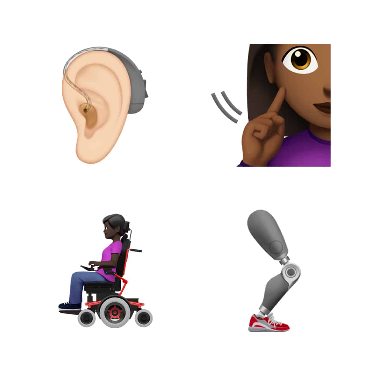 Apple Emoji Day Disability Leg Hearing 071619