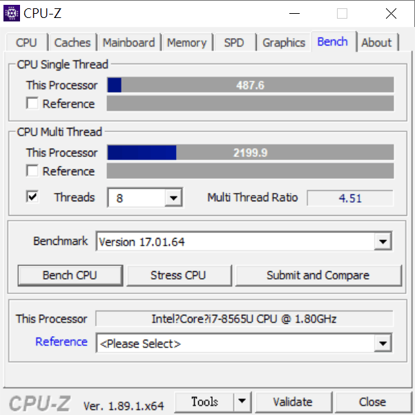 CPU Z BENCH