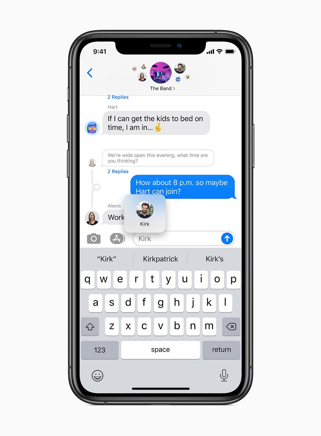 Apple ios14 group mentions messages screen 06222020