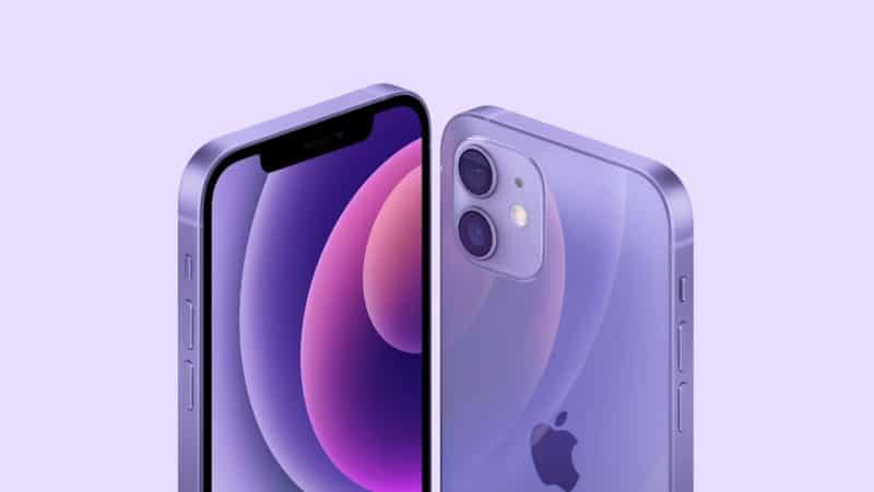 purple iphone12