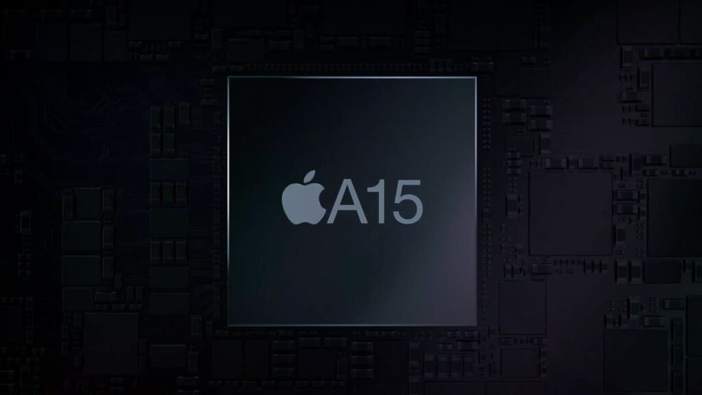 apple a15 chip running score exposure