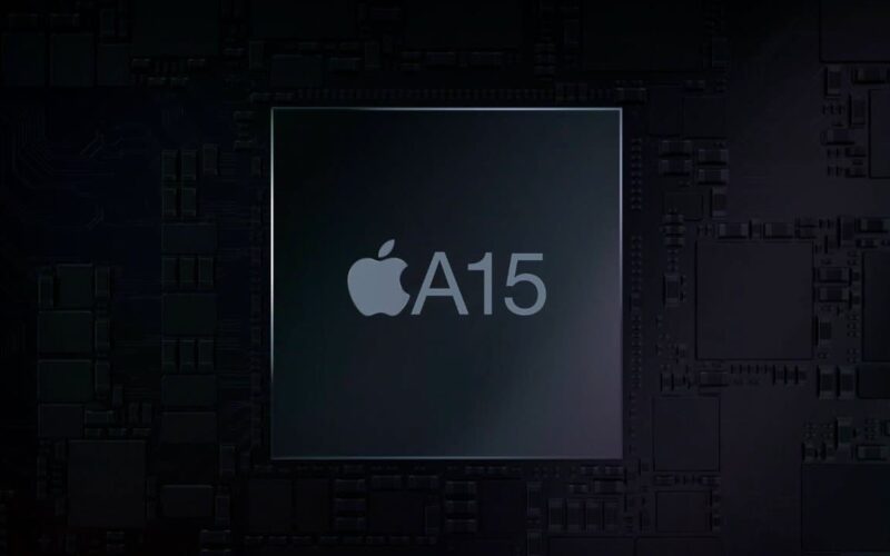 apple a15 chip running score exposure