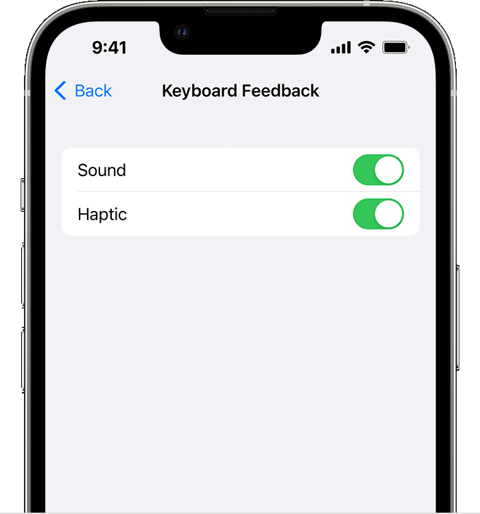 ios 16 iphone 13 pro settings sounds haptics keyboard feedback