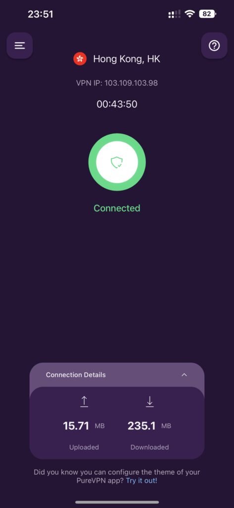 purevpn connect