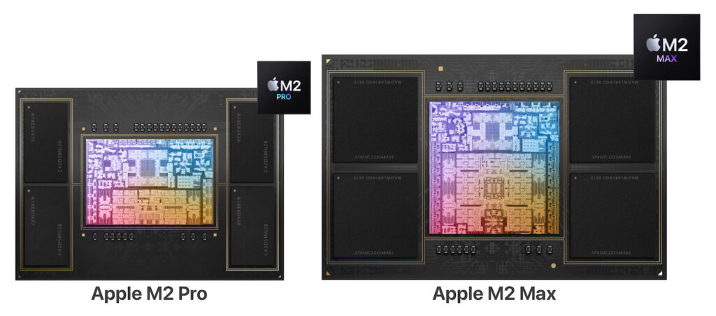 Apple M2 Pro and Max die