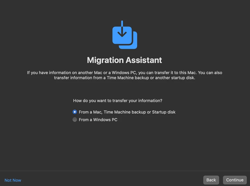 migration assistant