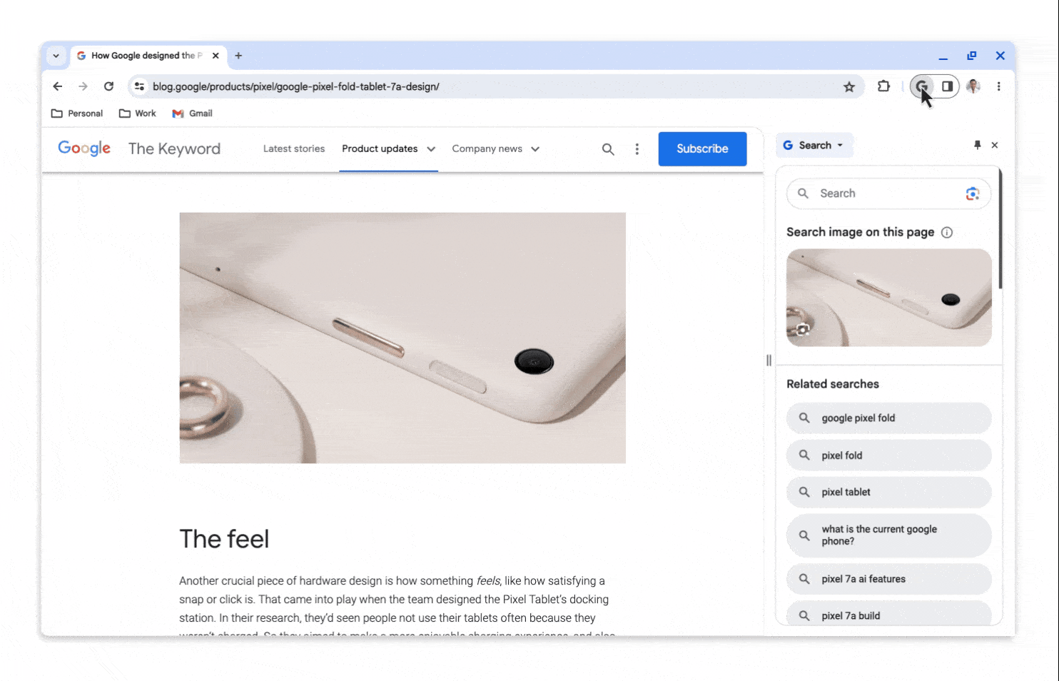 1Chrome 15th Features In line Search Companion Side Panel 1