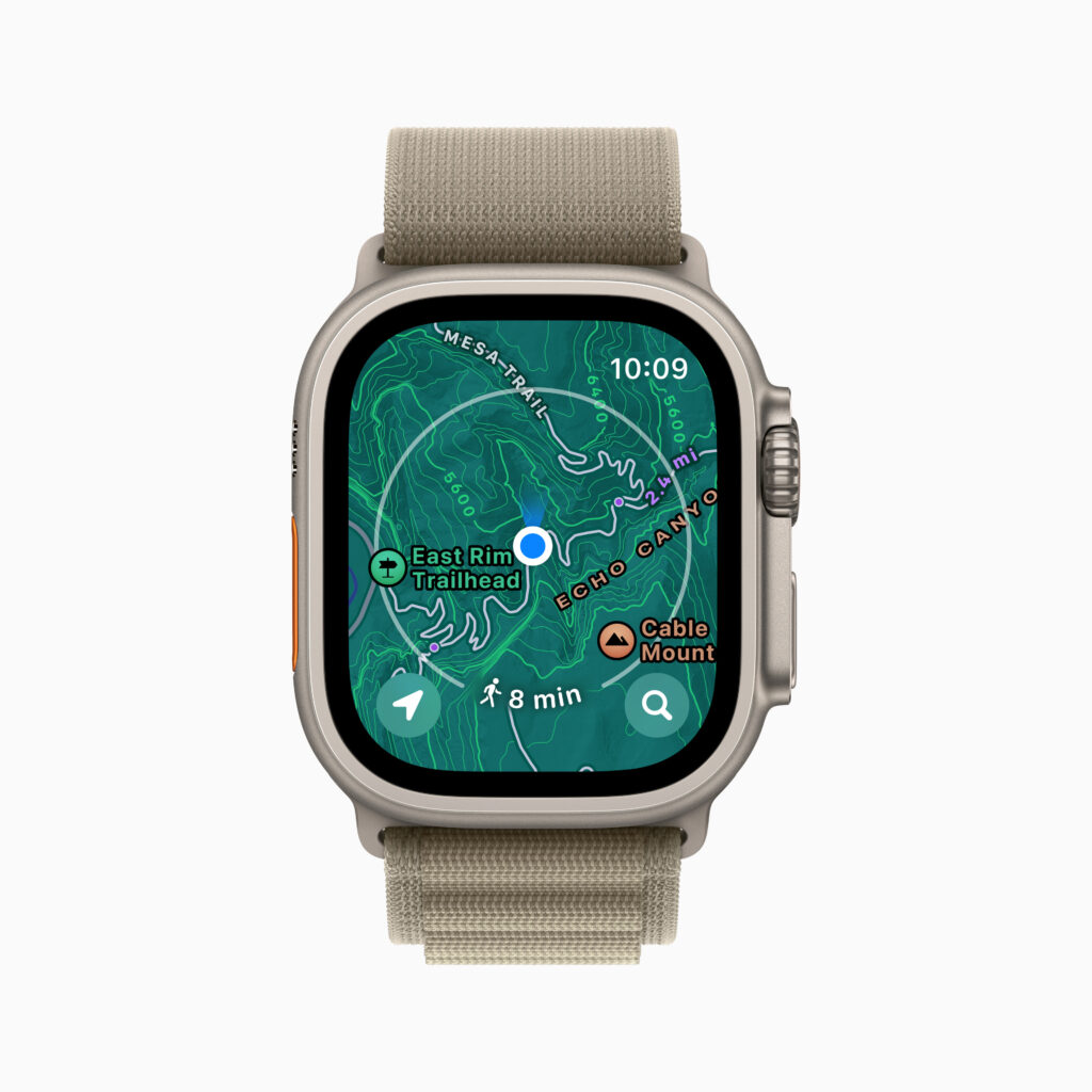Apple Watch Ultra 2 Topographic Map 230912