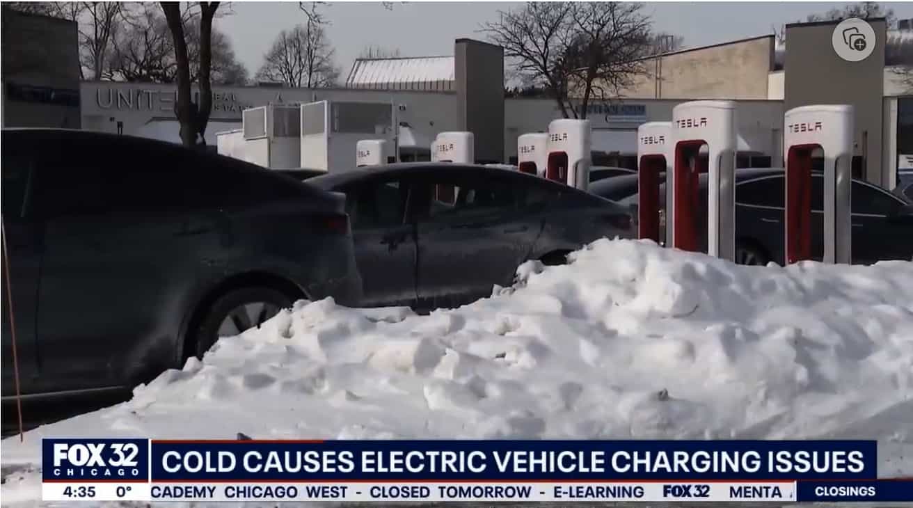 極端寒冷天氣下大量 Tesla 車主無法充電