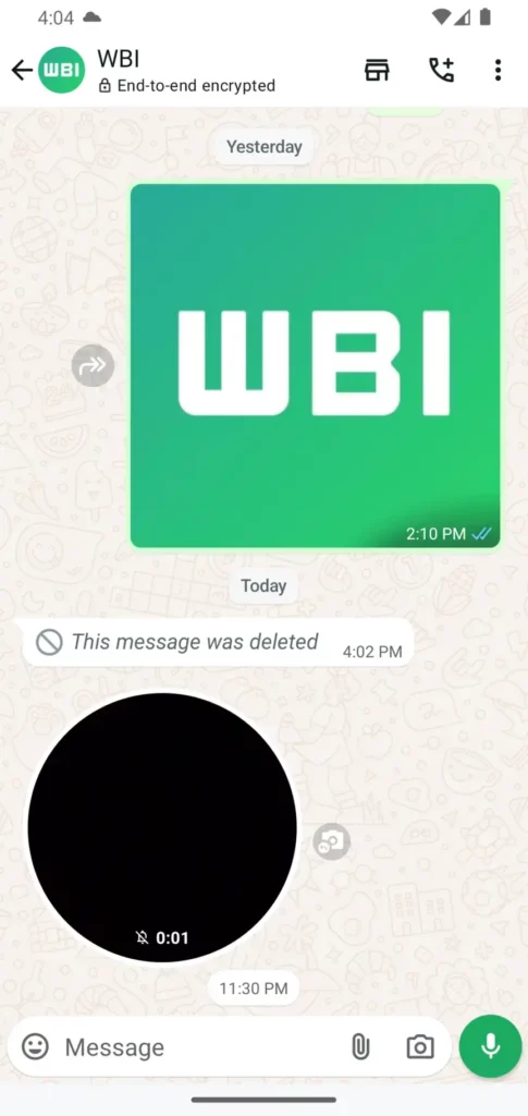WA VOICE MESSAGE NOTE REPLY FEATURE NEW ICON ANDROID